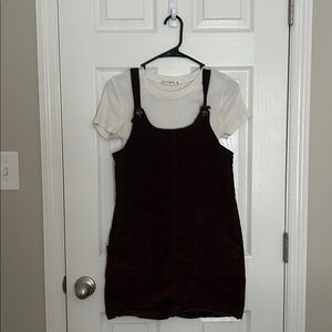 Stylish Black Pinafore Dress